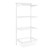 Flexx White Wire Shelf System & Deep Basket - Width 600mm for the Utility Room