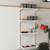 Flexx White Wooden Shelf System & Shallow Wire Mesh Basket - Width 600mm for the Garage