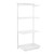 Flexx White Wooden Shelf System & Shallow Wire Mesh Basket - Width 600mm for the Garage