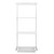 Flexx White Wooden Shelf System & Shallow Wire Mesh Basket - Width 600mm for the Kitchen