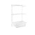 Flexx White Wooden Shelf System & Deep Wire Mesh Basket - Width 600mm for the Garage