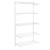 Flexx White Wire Shelf System - 5 Shelves with 2100mm uprights for the Bedroom