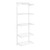 Flexx White Wire Shelf System - 5 Shelves with 2100mm uprights for the Living Room