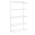 Flexx White Wire Shelf System - 5 Shelves with 2100mm uprights for the Utility Room