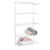 Flexx White Wire Shelf System - 5 Shelves with 2100mm uprights for the Utility Room