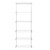 Flexx White Wire Shelf System - 6 Shelves with 2100mm uprights for the Garage