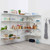 Flexx White Wire Shelf System - 6 Shelves with 2100mm uprights for the Kitchen
