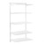 Flexx White Shelf System - 4x Wooden & 1x Wire Shelves with 2100mm uprights for the Utility Room