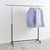 Black & Chrome Adjustable Clothes Rail for the Utility Room