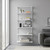 Flexx White Shelf System - 3x Wooden & 3x Wire Shelves with 2100mm uprights for the Living Room
