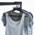 Black Heavy-Duty Plastic Hanger with Trouser Bar and Shoulder Notches for the Bedroom