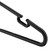 Black Heavy-Duty Plastic Hanger with Trouser Bar and Shoulder Notches for the Bedroom