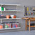 White Adjustable Steel Shelving - 4 Steel Shelves for the Bedroom - W500mm