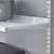 White Adjustable Steel Shelving - 4 Steel Shelves for the Bedroom - W500mm