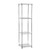 Klassiek Chrome Wire Shelving Unit - 4 Shelves for the Bedroom - H1800 x W450 x D450 mm