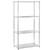 Klassiek Chrome Wire Shelving Unit - 4 Shelves for the Bedroom - H1800 x W900 x D450 mm