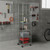Klassiek Chrome Wire Shelving Unit with Heavy-Duty Wheels - 6 Shelves for the Garage - H1875 x W450 x D450 mm