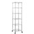 Klassiek Chrome Wire Shelving Unit with Heavy-Duty Wheels - 6 Shelves for the Living Room - H1875 x W450 x D450 mm