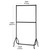 Black Heavy-Duty 2-Tier Clothes Rail for the Utility Room