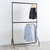 Black Heavy-Duty 2-Tier Clothes Rail for the Utility Room