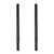 30" Black Height Extensions for Heavy-Duty Clothes Rails for the Utility Room