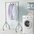 Chrome Heavy-Duty Clothes Rail for the Utility Room
