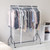 Clear Cover for Heavy-Duty Clothes Rails for the Bedroom