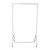 Gloss White Heavy-Duty Clothes Rail with Clear Cover for the Bedroom - 3 ft to 6 ft
