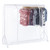Gloss White Heavy-Duty Clothes Rail with Clear Cover for the Utility Room - 3 ft to 6 ft