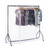 Black Heavy-Duty Clothes Rail with Clear Cover for the Utility Room