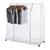 Black Heavy-Duty Clothes Rail with Clear Cover for the Utility Room