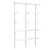 White Adjustable Shelving - 5 Wooden Shelves  for the Bedroom - H1980mm x W1200mm x 300mm