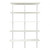 White Adjustable Shelving - 5 Wooden Shelves  for the Bedroom - H1980mm x W1200mm x 300mm