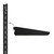 Black & White Adjustable Shelving - 5 Wooden Shelves  for the Utility Room - H1980 mm x W1200 mm