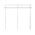 Flexx White Wire Shelf & Clothes Rail for the Utility Room - Width 1800mm