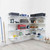 Flexx White Wire Shelf System - 3 Shelves with 1200mm uprights for the Garage