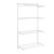 Flexx White Wire Shelf System - 4 Shelves with 1500mm uprights for the Utility Room