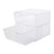 Clear Two Drawer Stackable Cube Storage Container for the Utility Room