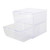 Clear Two Drawer Stackable Cube Storage Container for the Bedroom