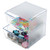 Clear Two Drawer Stackable Cube Storage Container for the Bedroom