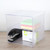 Clear Single Shelf Stackable Cube Storage Container for the Utility Room