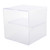 Clear Single Shelf Stackable Cube Storage Container for the Utility Room