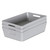 3 x Grey Shallow Rectangle Storage Baskets H60 x W250 x D170 mm