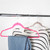 Clear Plastic Hanger with Trouser Bar and Shoulder Notches for the Bedroom