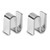 Chrome Shelf Joining Brackets for Chrome Wire Shelving, Pack of 2 for the Living Room