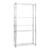 Rear Support Rail for Chrome Wire Shelving Unit for the Bedroom