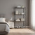 Klassiek Narrow Carbon Grey Wire Shelving Unit - 4 Shelves for the Bedroom