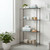 Klassiek Narrow Carbon Grey Wire Shelving Unit - 4 Shelves for the Utility Room