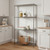 Klassiek Carbon Grey Wire Shelving Unit - 4 Shelves for the Kitchen