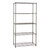 Klassiek Narrow Carbon Grey Wire Shelving Unit - 5 Shelves for the Utility Room